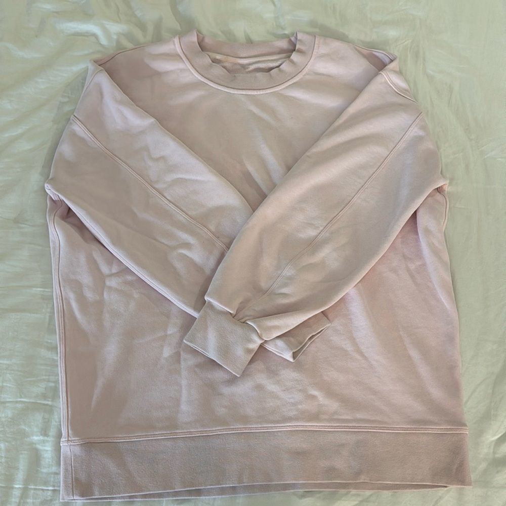 Lululemon perfectly oversized crew strawberry milkshake